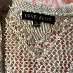 NWOT - Love Ellie Cream Women's Duster Cardigan Sweater